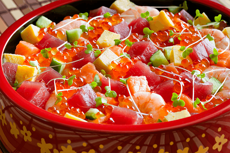 回転寿司すし丸で購入できるちらし寿司