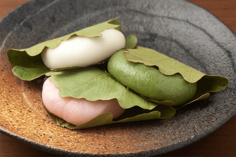 端午の節句の日の柏餅