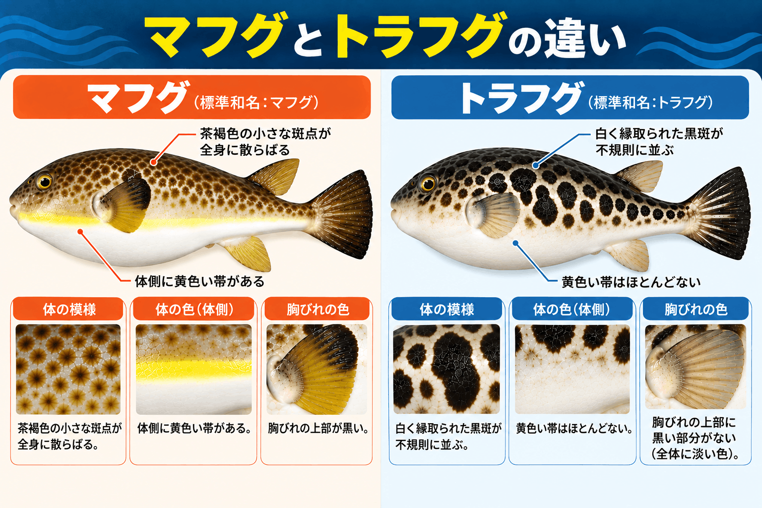 真ふぐとトラフグの違い