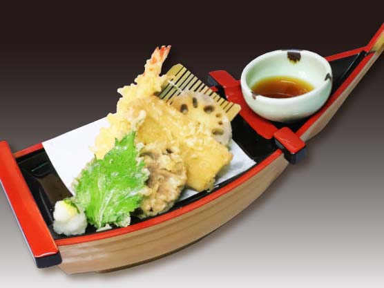 すし屋の天ぷら盛合せ